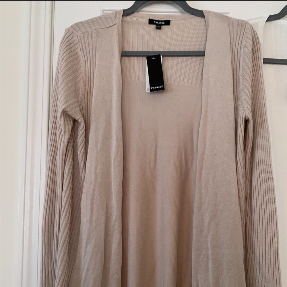 NWT Premise Cardigans 1 cream & 1 white both M